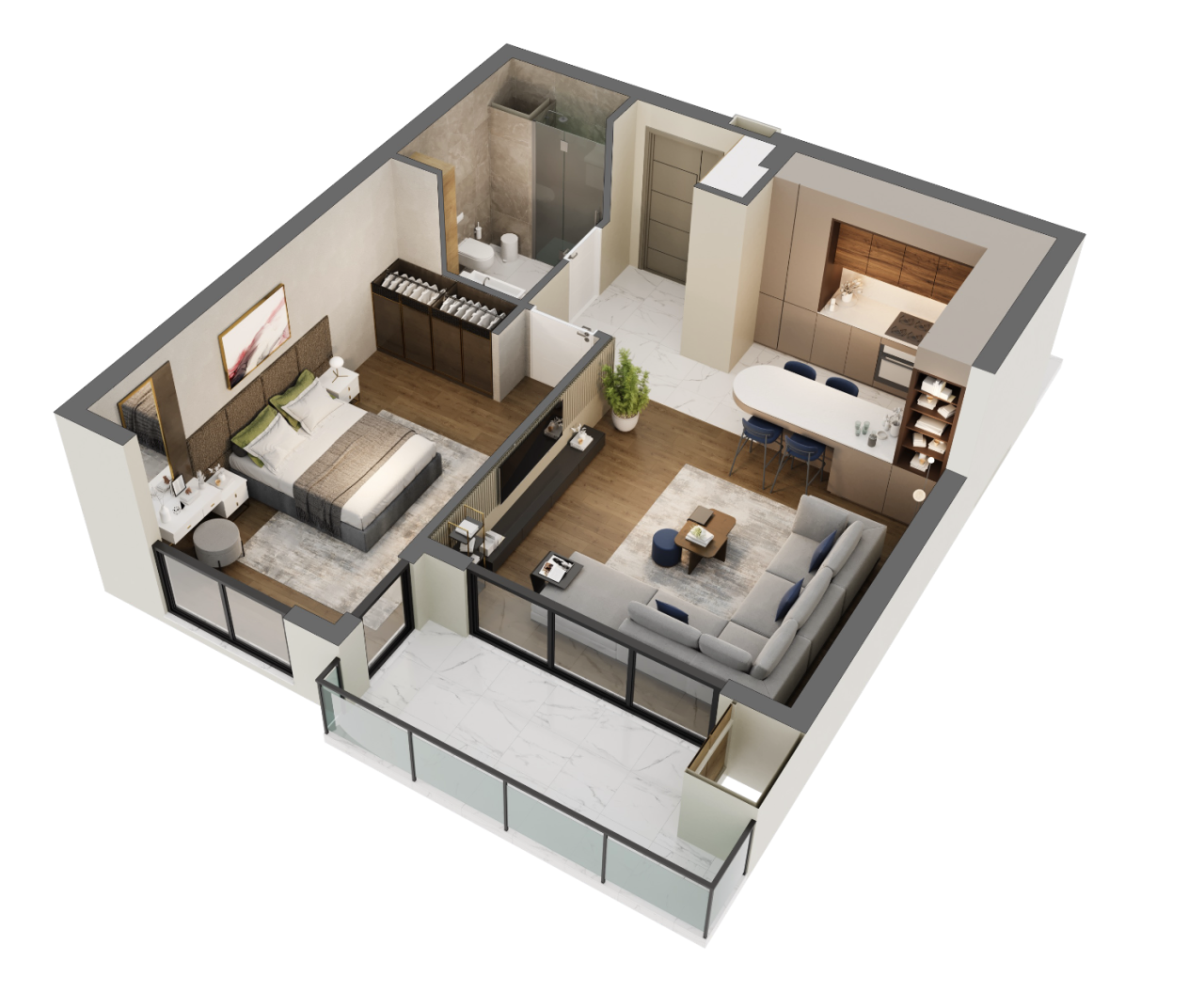 Piso en Antalya, Turquia, 65 m² - imagen 15