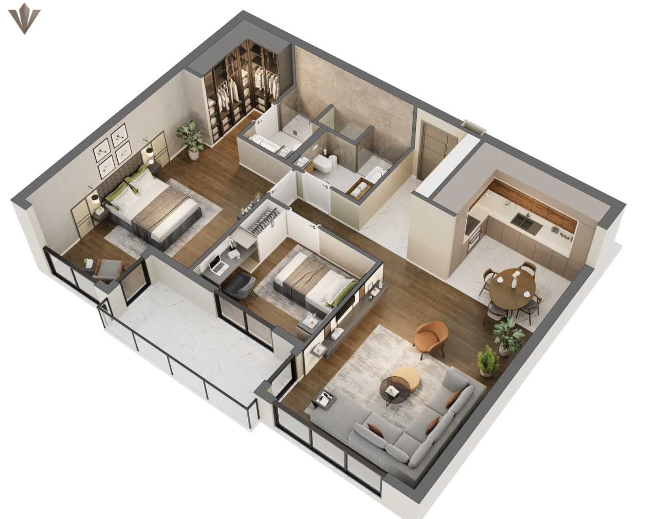 Piso en Antalya, Turquia, 65 m² - imagen 17