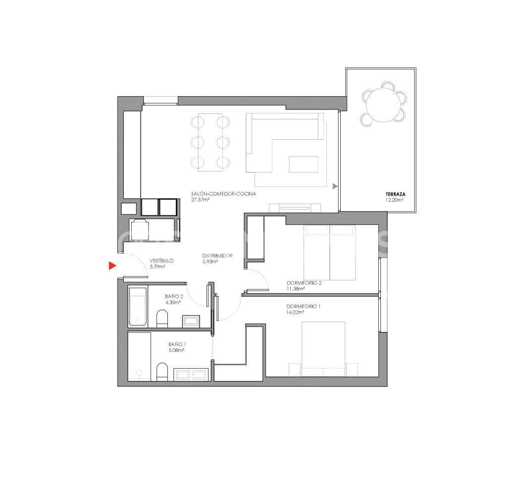 Apartment in Cubelles, Spain, 85 m² - picture 12