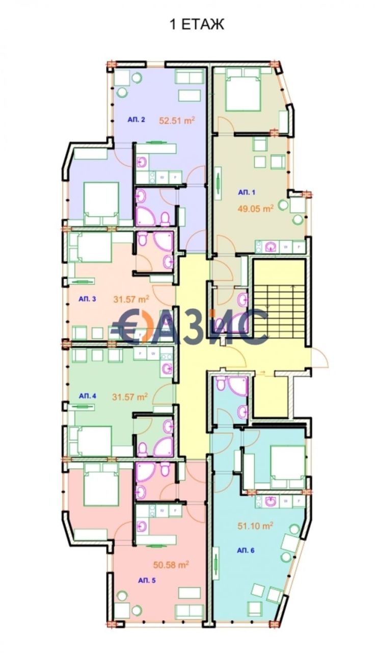 Apartment in Nesebar, Bulgaria, 37.2 m² - picture 4