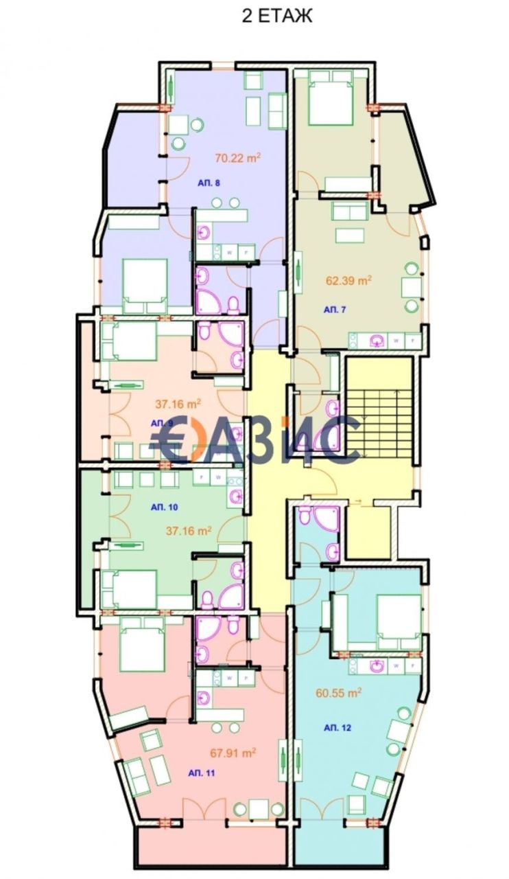 Apartment in Nesebar, Bulgaria, 37.2 m² - picture 5