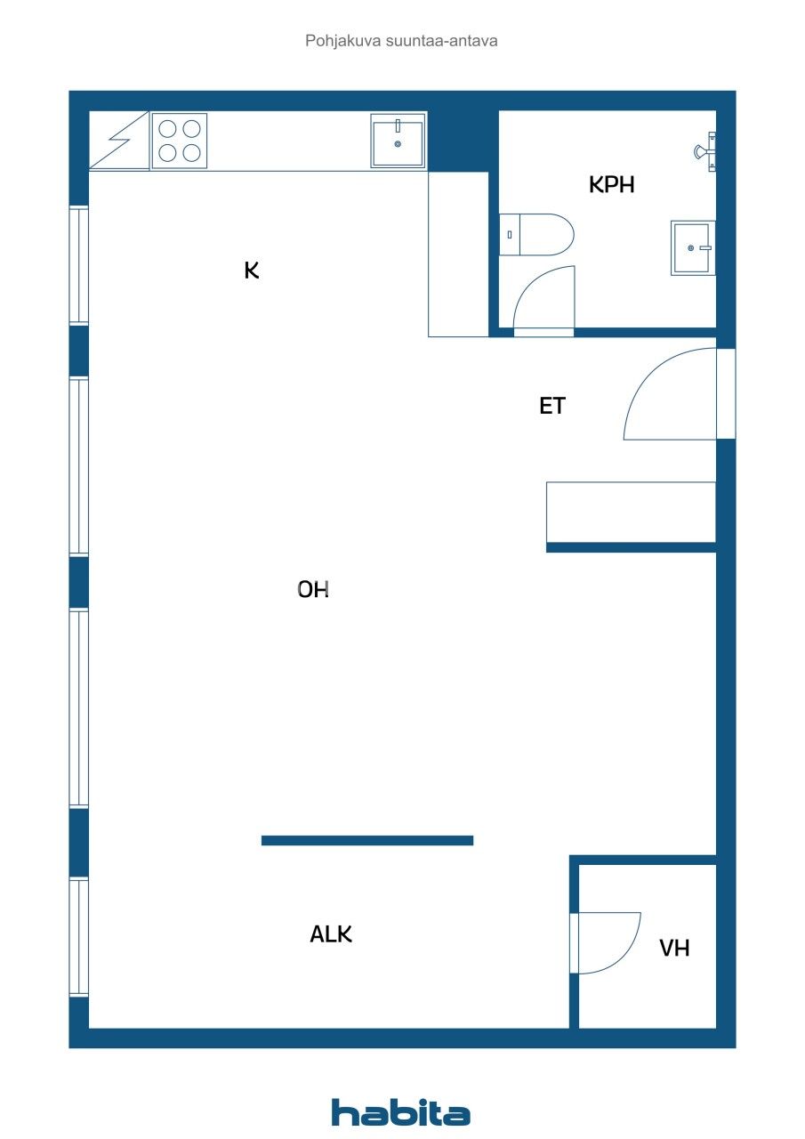Apartment in Riihimaki, Finland, 39 m² - picture 2