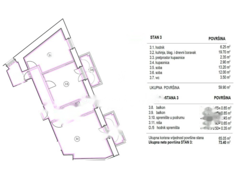Flat in Opatija, Croatia, 73 m² - picture 4