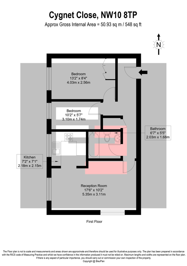 Piso en Londres, Reino Unido, 51 m² - imagen 9