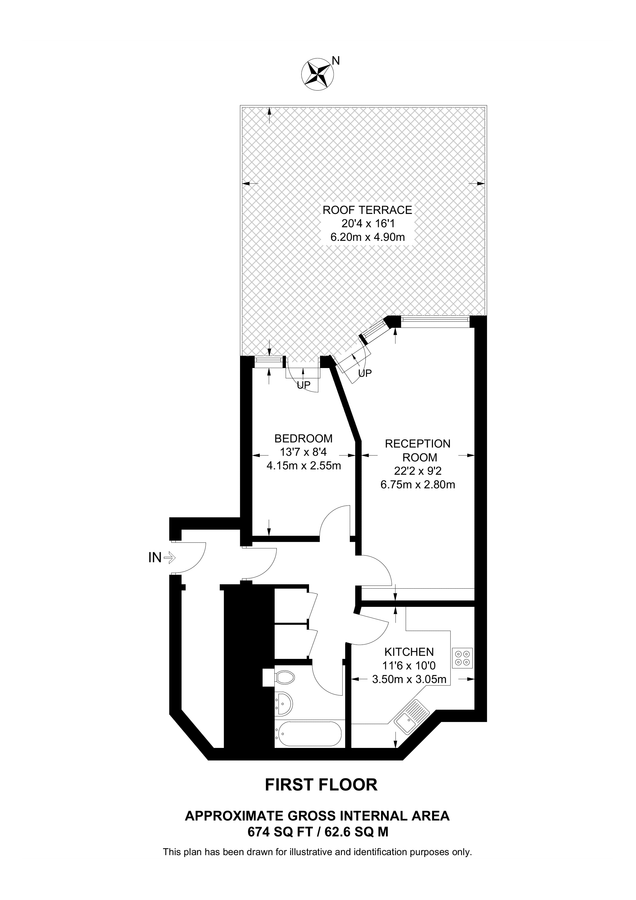 Wohnung in London, Großbritannien, 63 m² - Foto 9