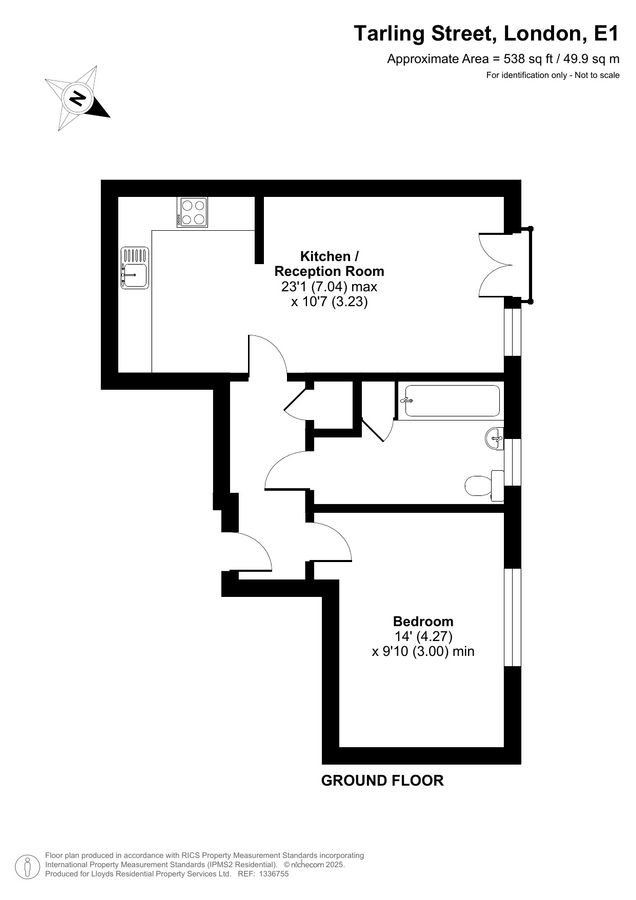 Wohnung in London, Großbritannien, 50 m² - Foto 10