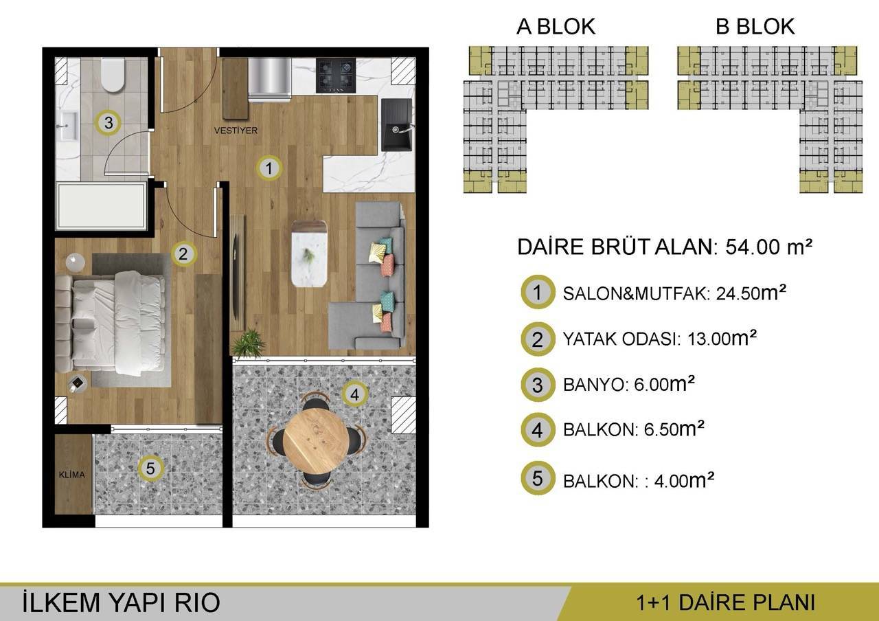 Appartamento a Mersin, Turchia, 39 m² - foto 10