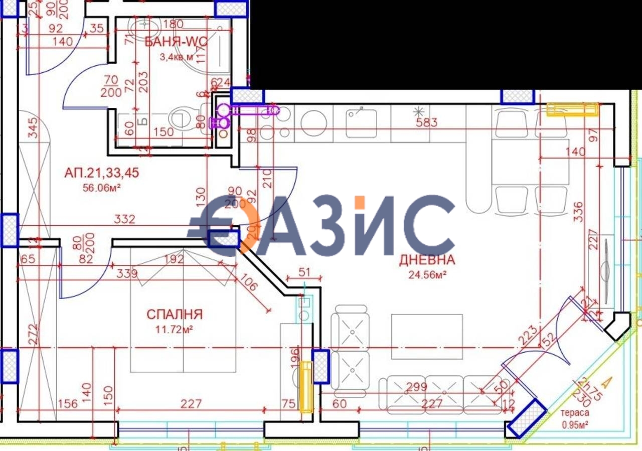 Appartamenti a Burgas, Bulgaria, 72.6 m² - foto 8