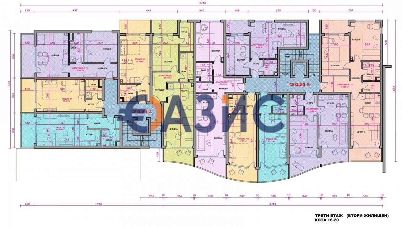 Appartamenti a Pomorie, Bulgaria, 38.5 m² - foto 17