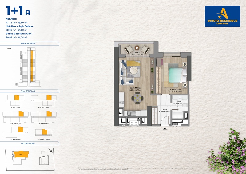 Apartment in Istanbul, Türkei, 80 m² - Foto 3