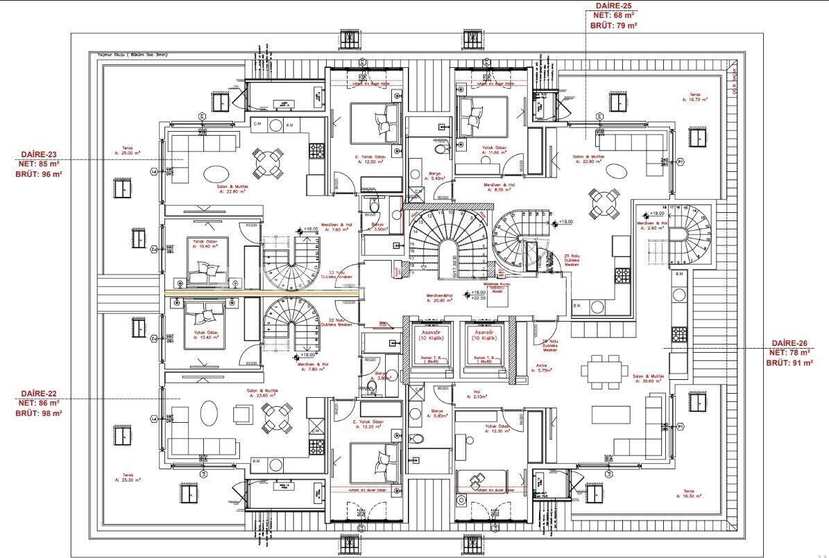 Appartamenti a Alanya, Turchia, 58 m² - foto 10
