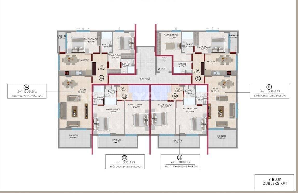 Apartment in Alanya, Turkey, 100 m² - picture 17
