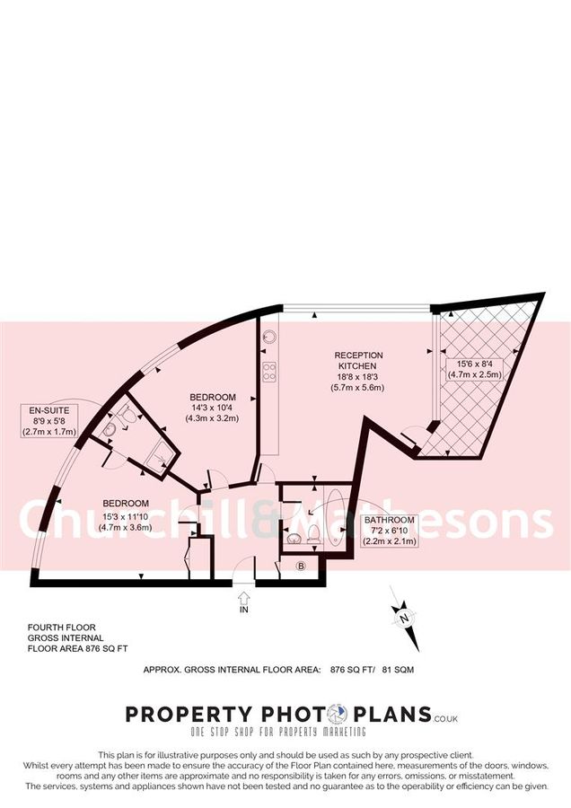 Wohnung in London, Großbritannien, 81 m² - Foto 11