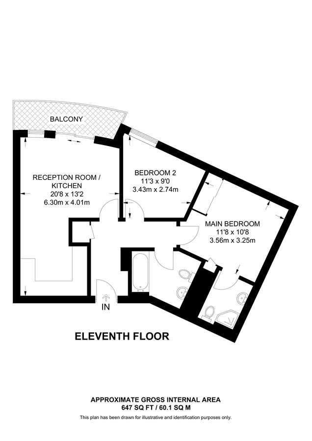 Wohnung in London, Großbritannien, 60 m² - Foto 11