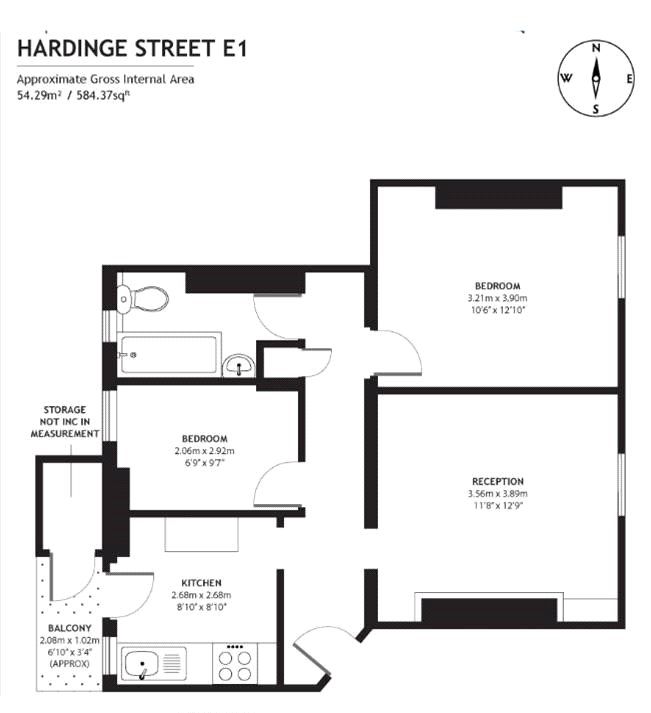 Appartement à Londres, Royaume-Uni, 54 m² - image 11