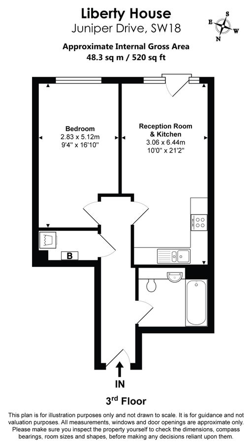 Flat in London, United Kingdom, 48 m² - picture 12