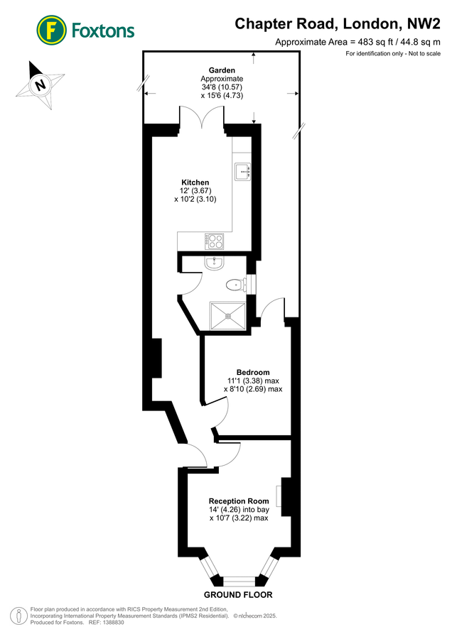 Wohnung in London, Großbritannien, 45 m² - Foto 12