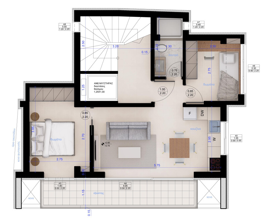 Piso en Salónica, Grecia, 69 m² - imagen 4