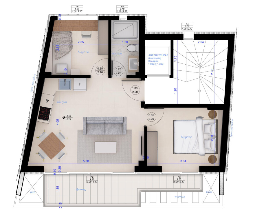 Piso en Salónica, Grecia, 68 m² - imagen 5