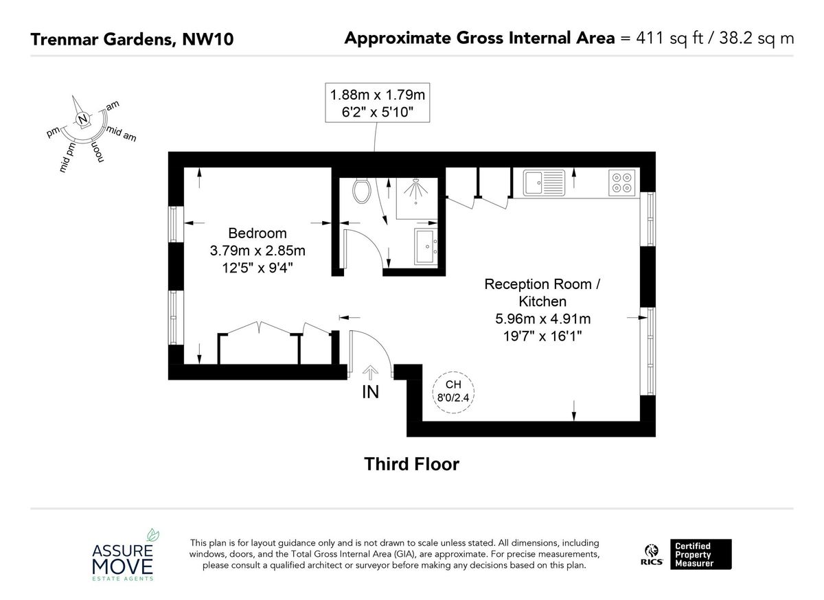 Appartement à Londres, Royaume-Uni, 38 m² - image 13