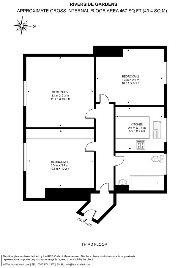 Flat in London, United Kingdom, 43 m² - picture 15