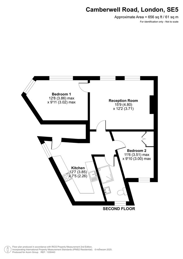 Wohnung in London, Großbritannien, 61 m² - Foto 15