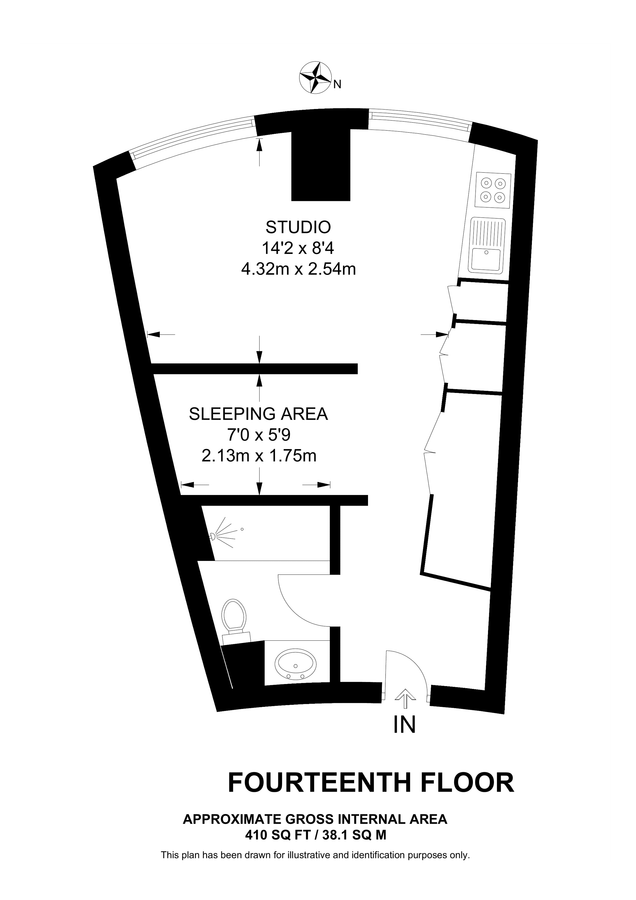 Wohnung in London, Großbritannien, 38 m² - Foto 16
