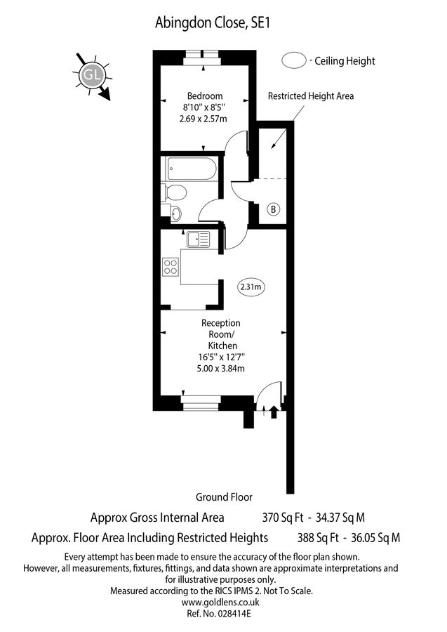 Wohnung in London, Großbritannien, 36 m² - Foto 16