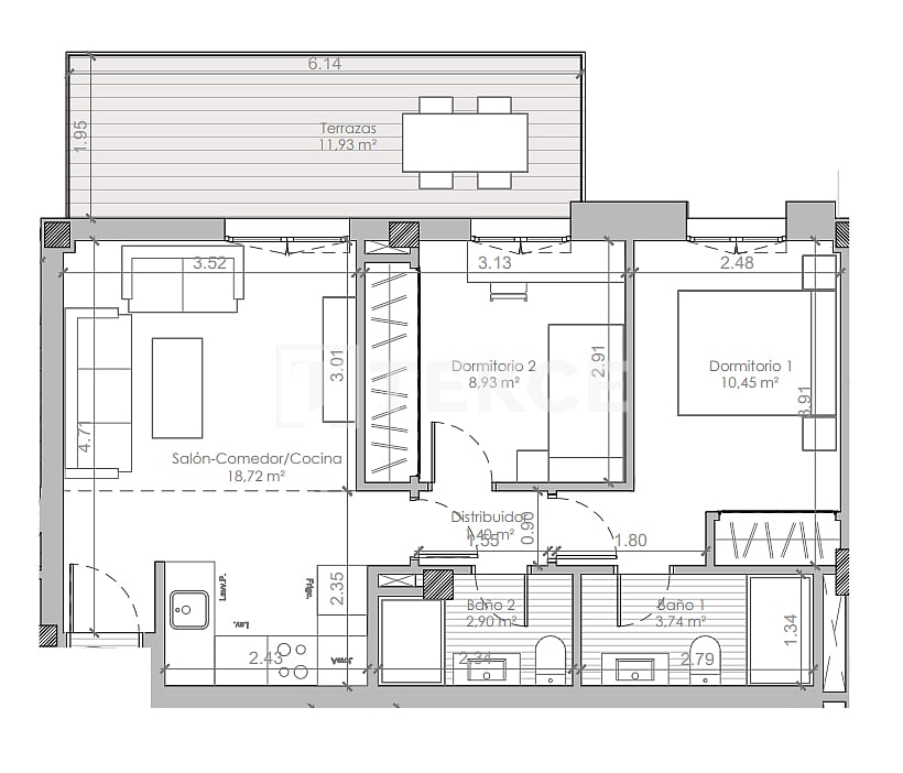 Apartment in Mijas, Spain, 79 m² - picture 11
