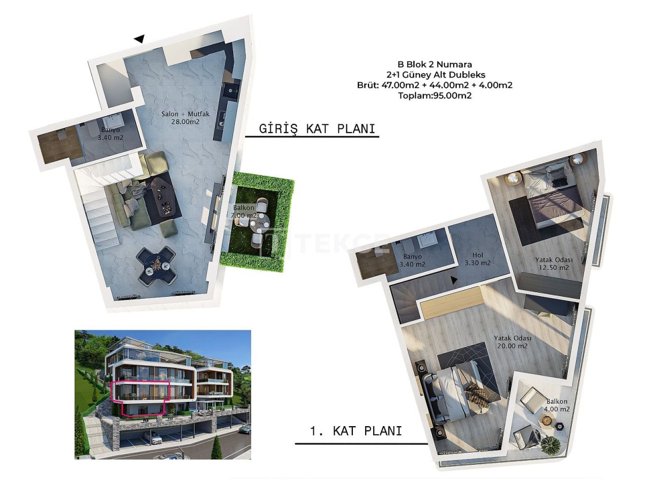 Attico a Alanya, Turchia, 133 m² - foto 17