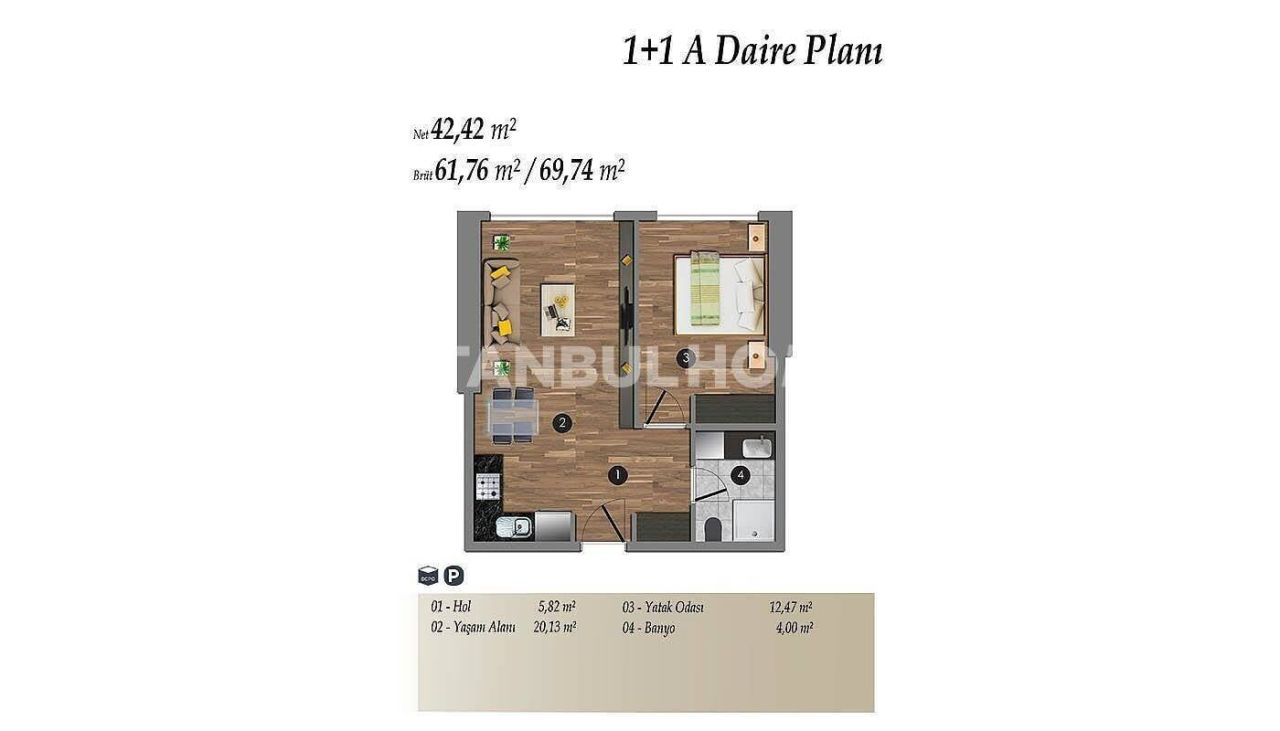 Apartment in Istanbul, Turkey, 65 m² - picture 16