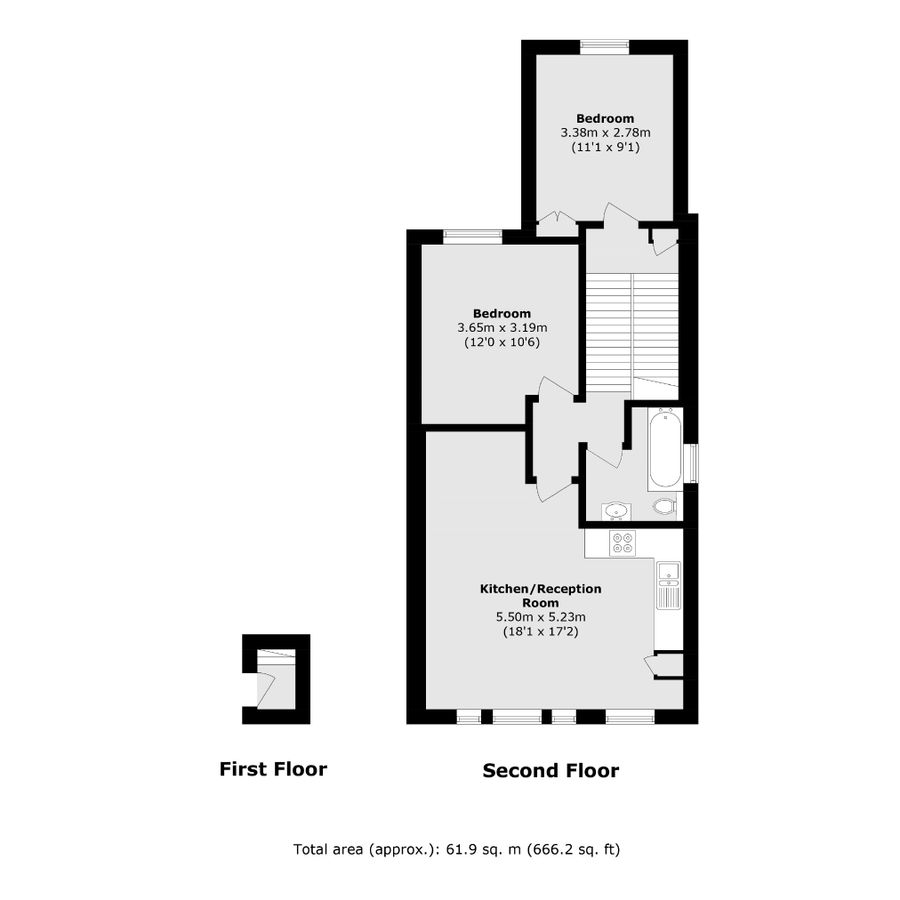 Wohnung in London, Großbritannien, 62 m² - Foto 8