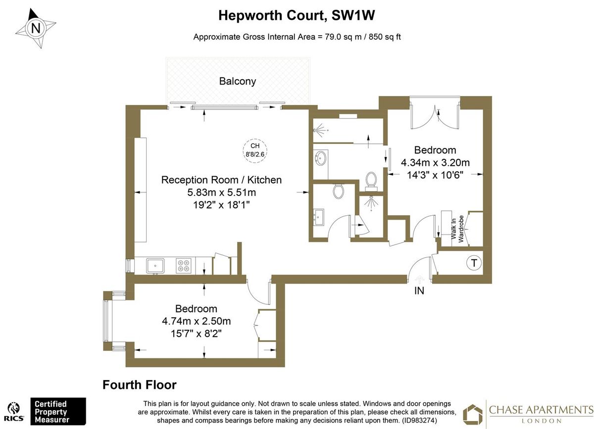 Wohnung in London, Großbritannien, 79 m² - Foto 14