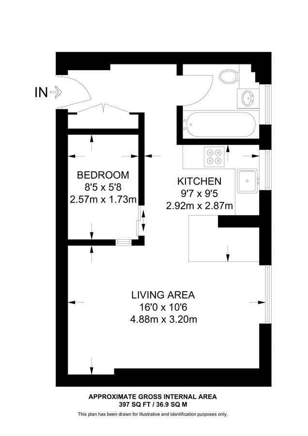 Flat in London, United Kingdom, 37 m² - picture 14
