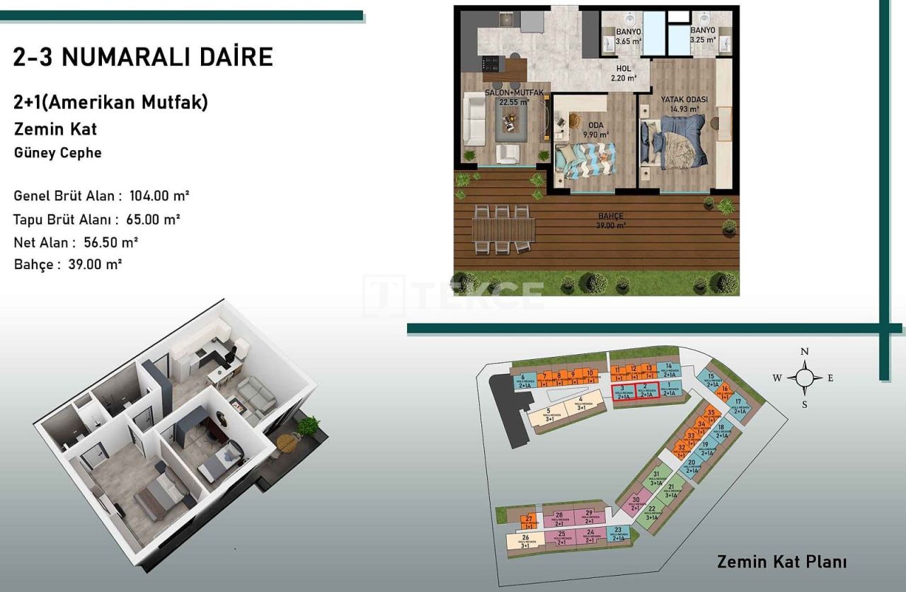 Appartamenti a Antalya, Turchia, 69 m² - foto 19