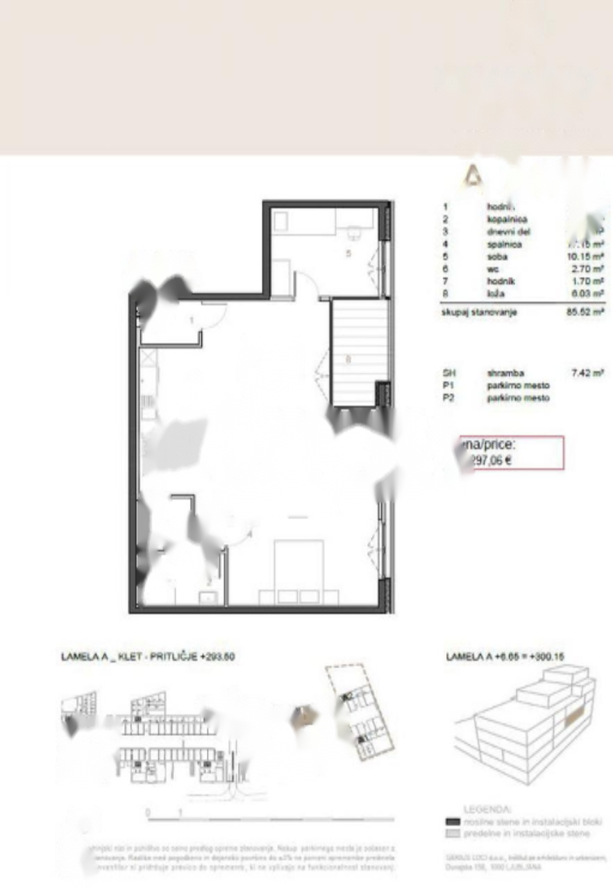 Piso en Liubliana, Eslovenia, 93 m² - imagen 2
