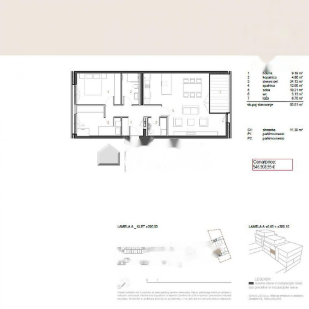 Piso en Liubliana, Eslovenia, 92 m² - imagen 3