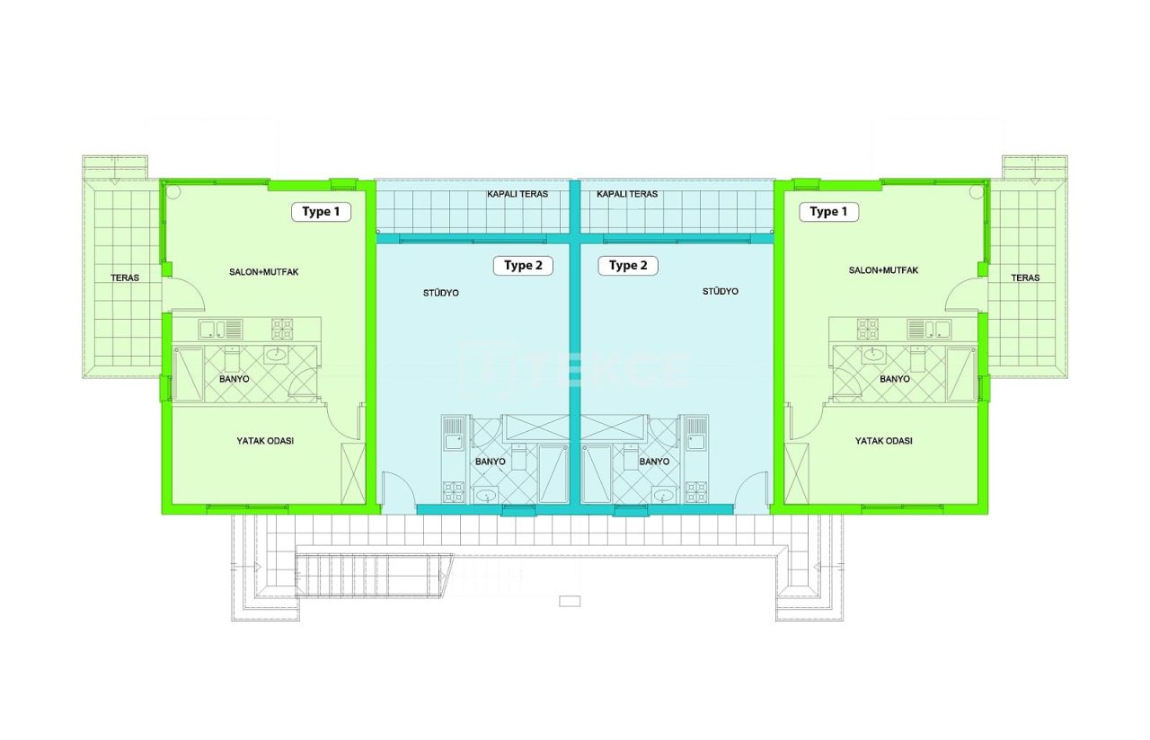 Attico a Gazimağusa, Cipro, 80 m² - foto 12