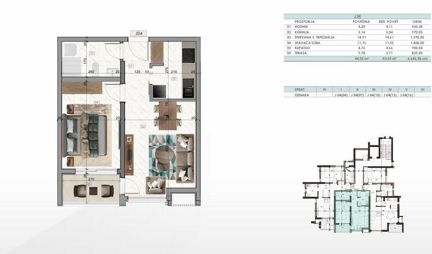 Flat in Bar, Montenegro, 44 m² - picture 6