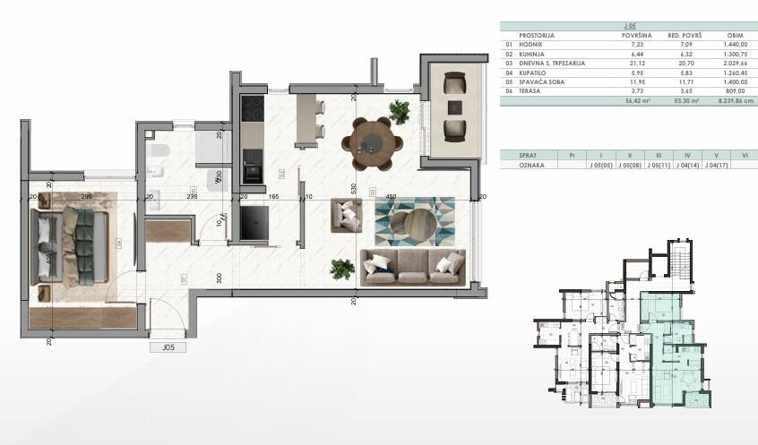 Flat in Bar, Montenegro, 44 m² - picture 7