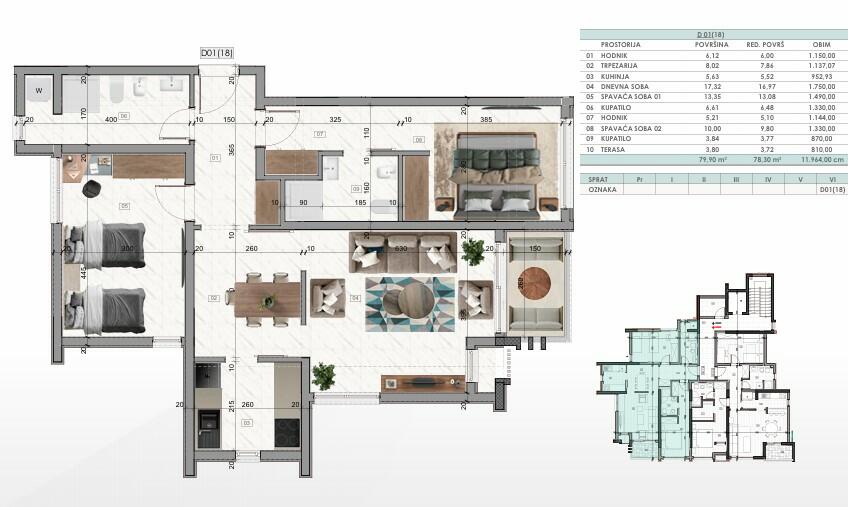 Flat in Bar, Montenegro, 44 m² - picture 8