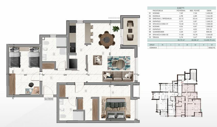 Flat in Bar, Montenegro, 44 m² - picture 9