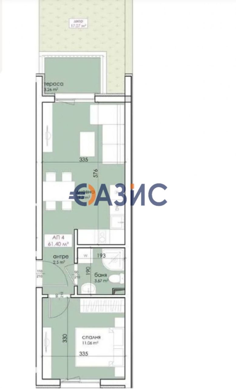 Apartamento en Sozopol, Bulgaria, 61.4 m² - imagen 5