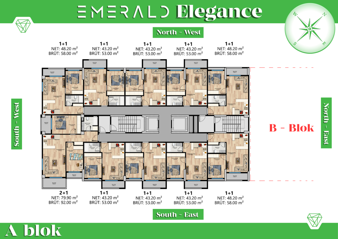 Flat in Mersin, Turkey, 58 m² - picture 16