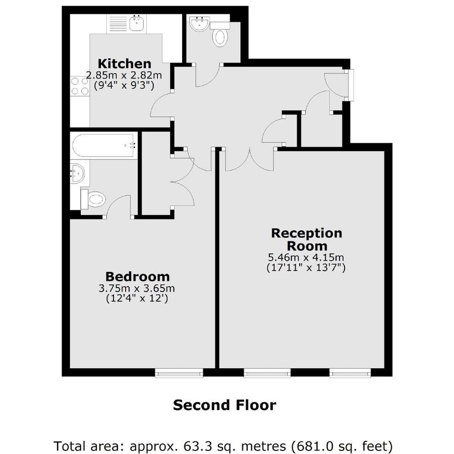 Piso en Londres, Reino Unido, 63 m² - imagen 6