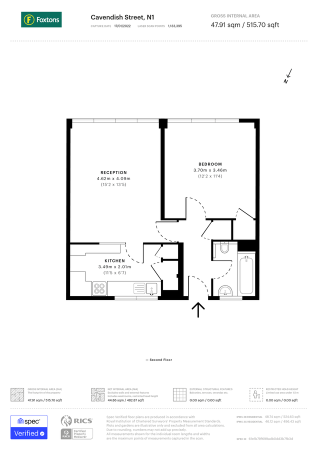 Appartement à Londres, Royaume-Uni, 48 m² - image 7