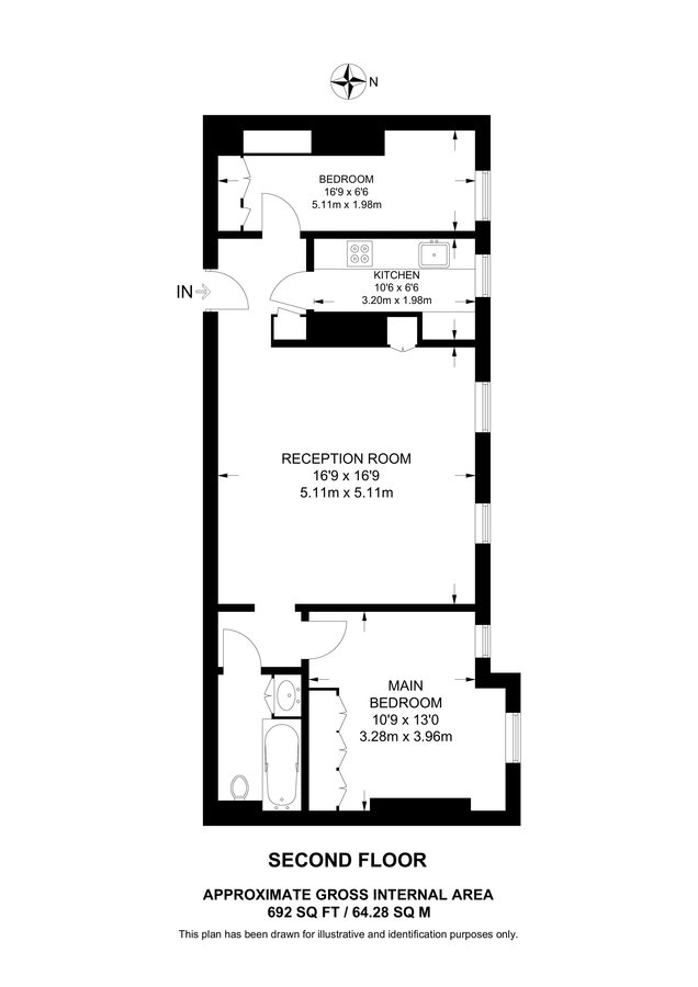 Wohnung in London, Großbritannien, 64 m² - Foto 7