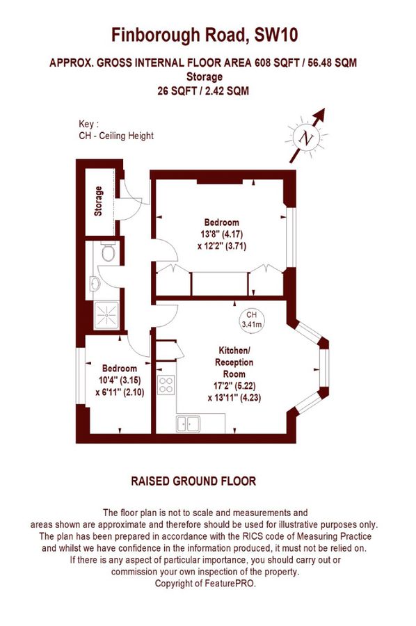 Wohnung in London, Großbritannien, 56 m² - Foto 7