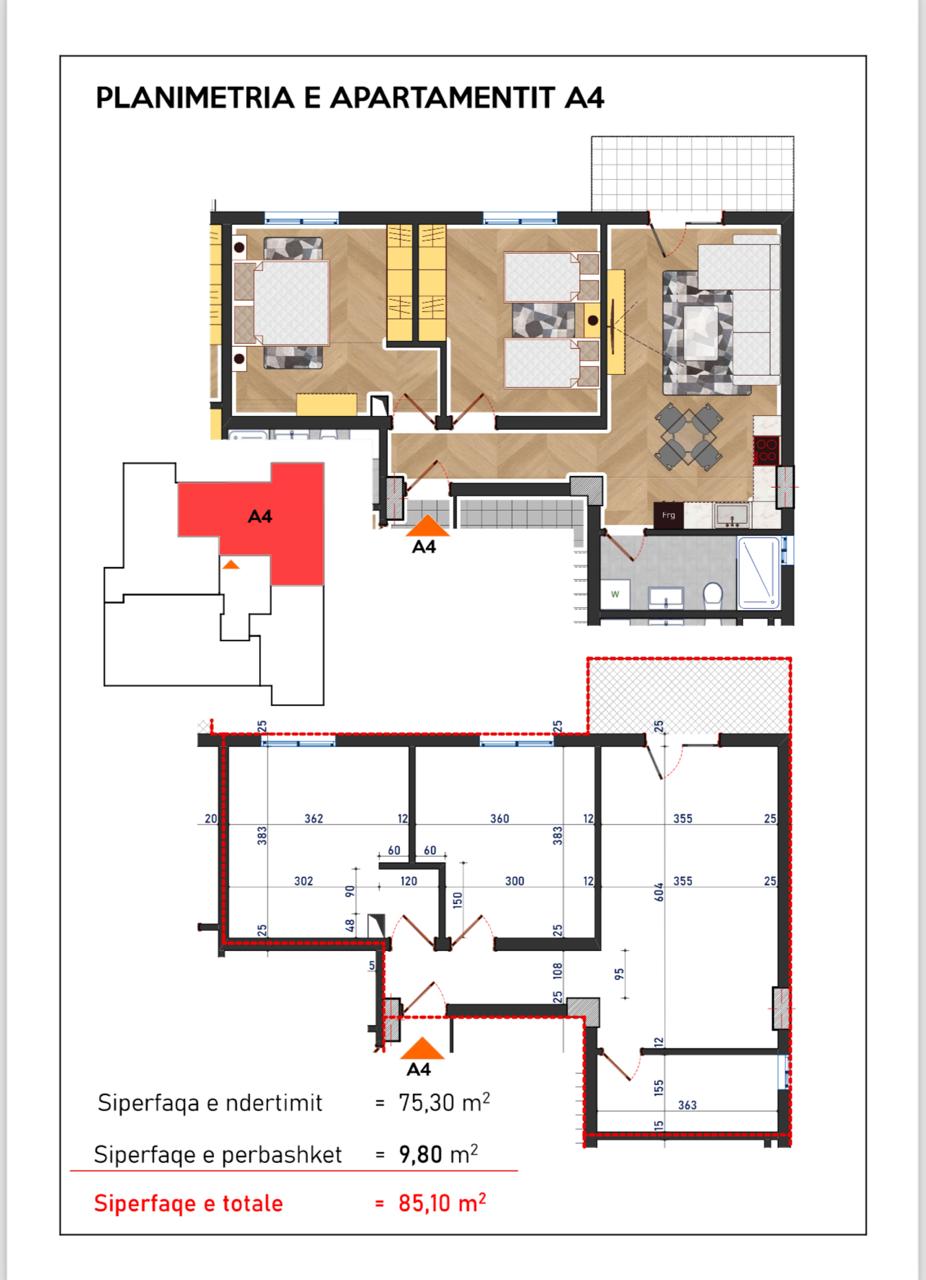 Piso en Durres, Albania, 85 m² - imagen 14