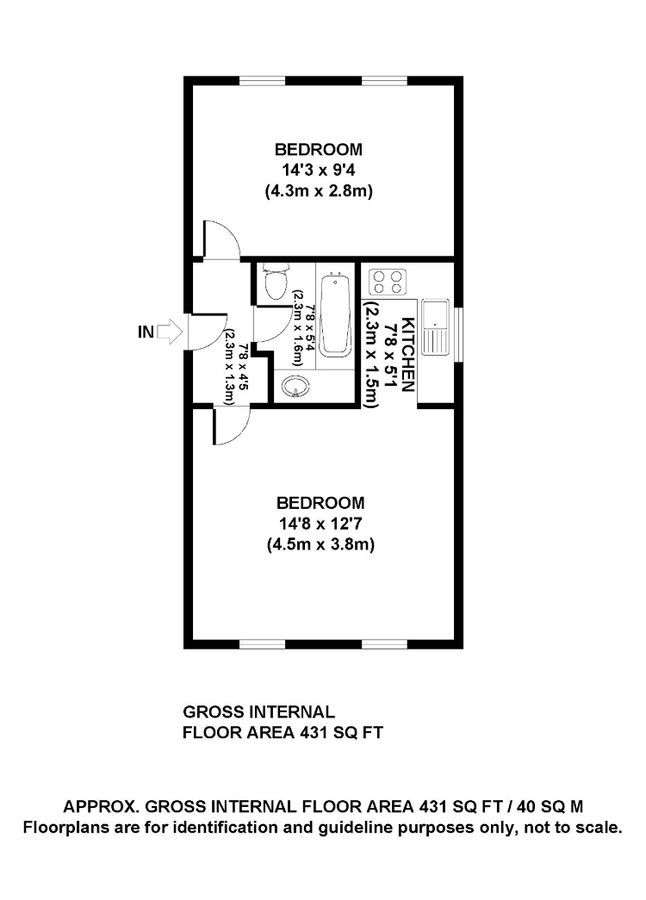 Wohnung in London, Großbritannien, 40 m² - Foto 8